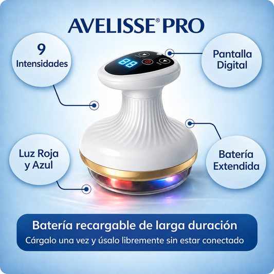 Avelisse® Masajeador Anticelulitis con Luz Roja y Azul